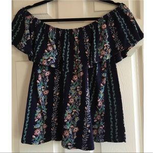 Old Navy Floral Off Shoulder Top - Petite